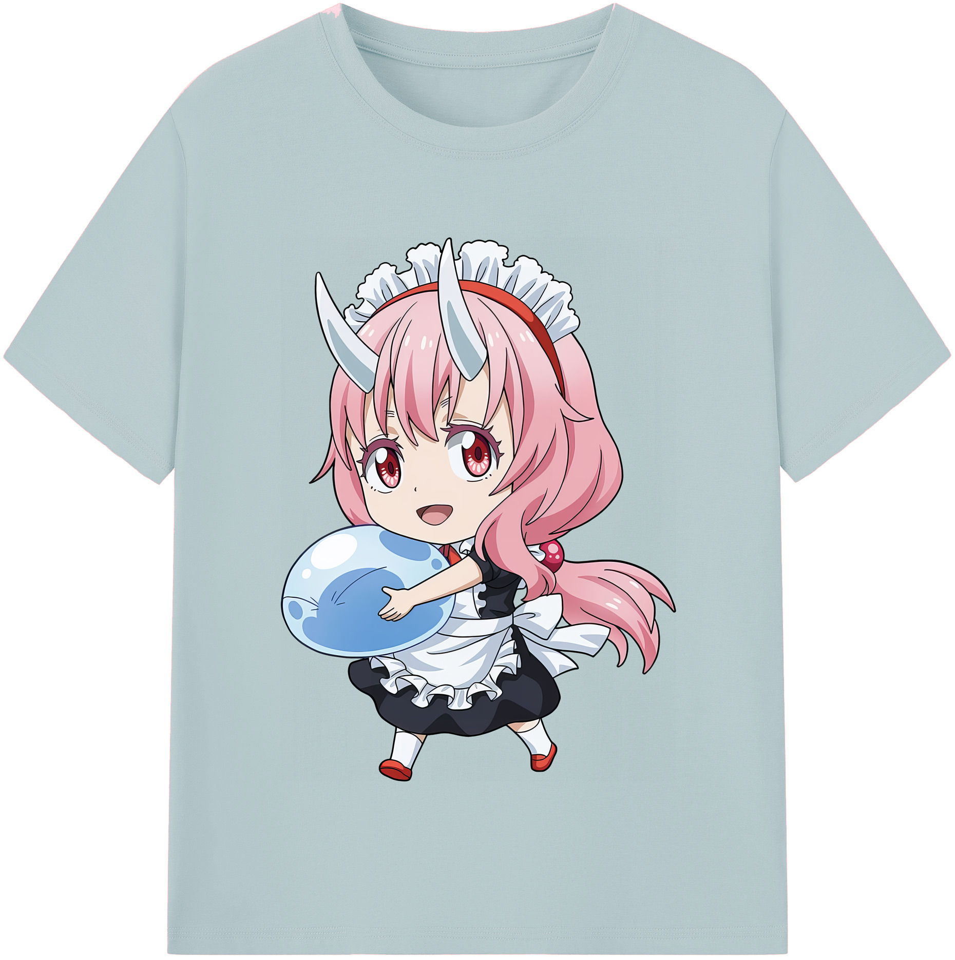 （画像用） 転スラ Regarding Reincarnated to Slime 綿100％半袖Tシャツ（フロントプリント）